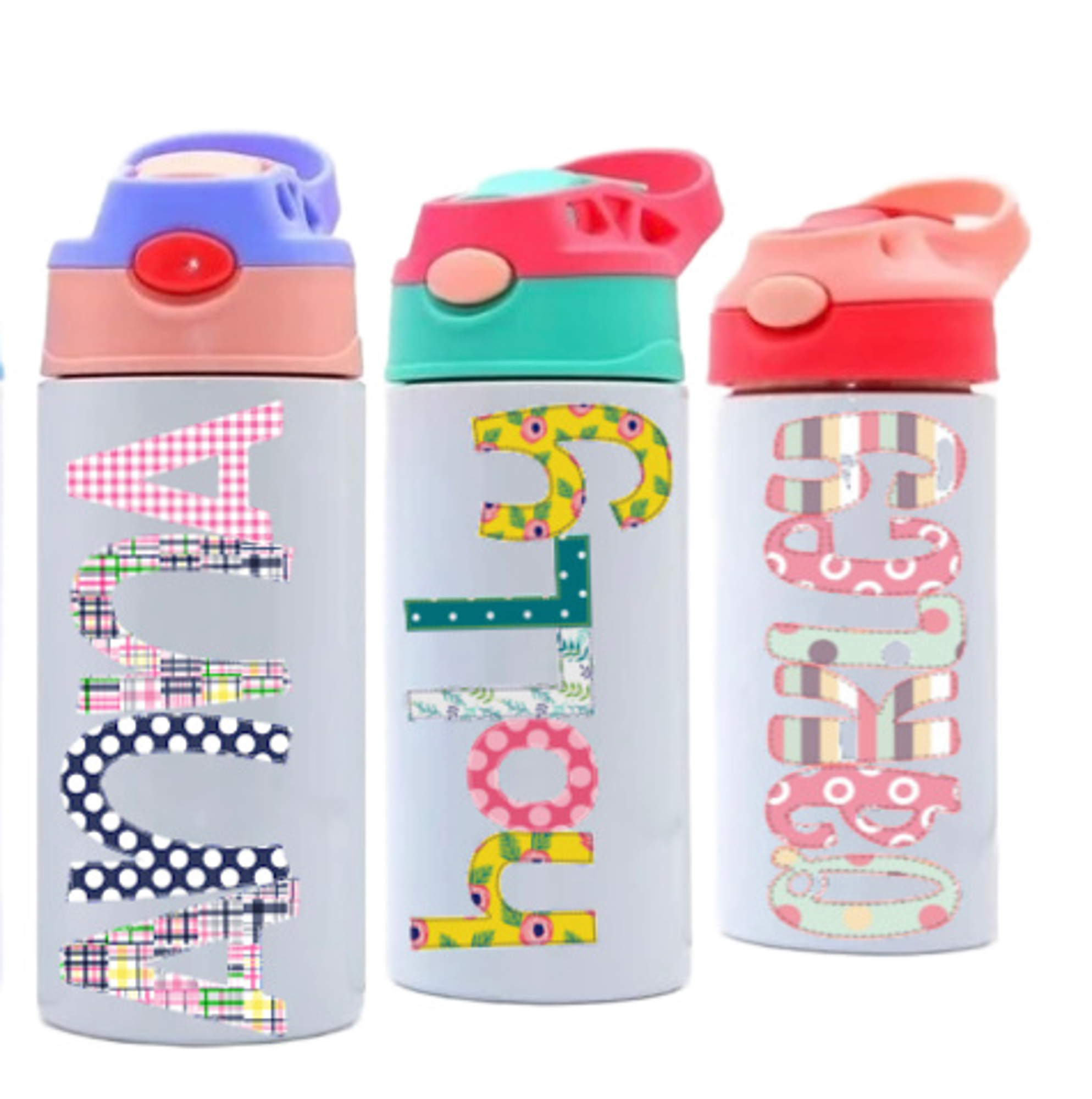 Personalized Alphabet Soup Water Bottle 48 Alpha Choices Jane